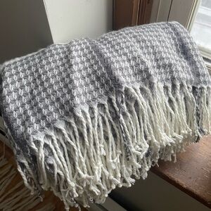Large Blanket Scarf with Fringes
